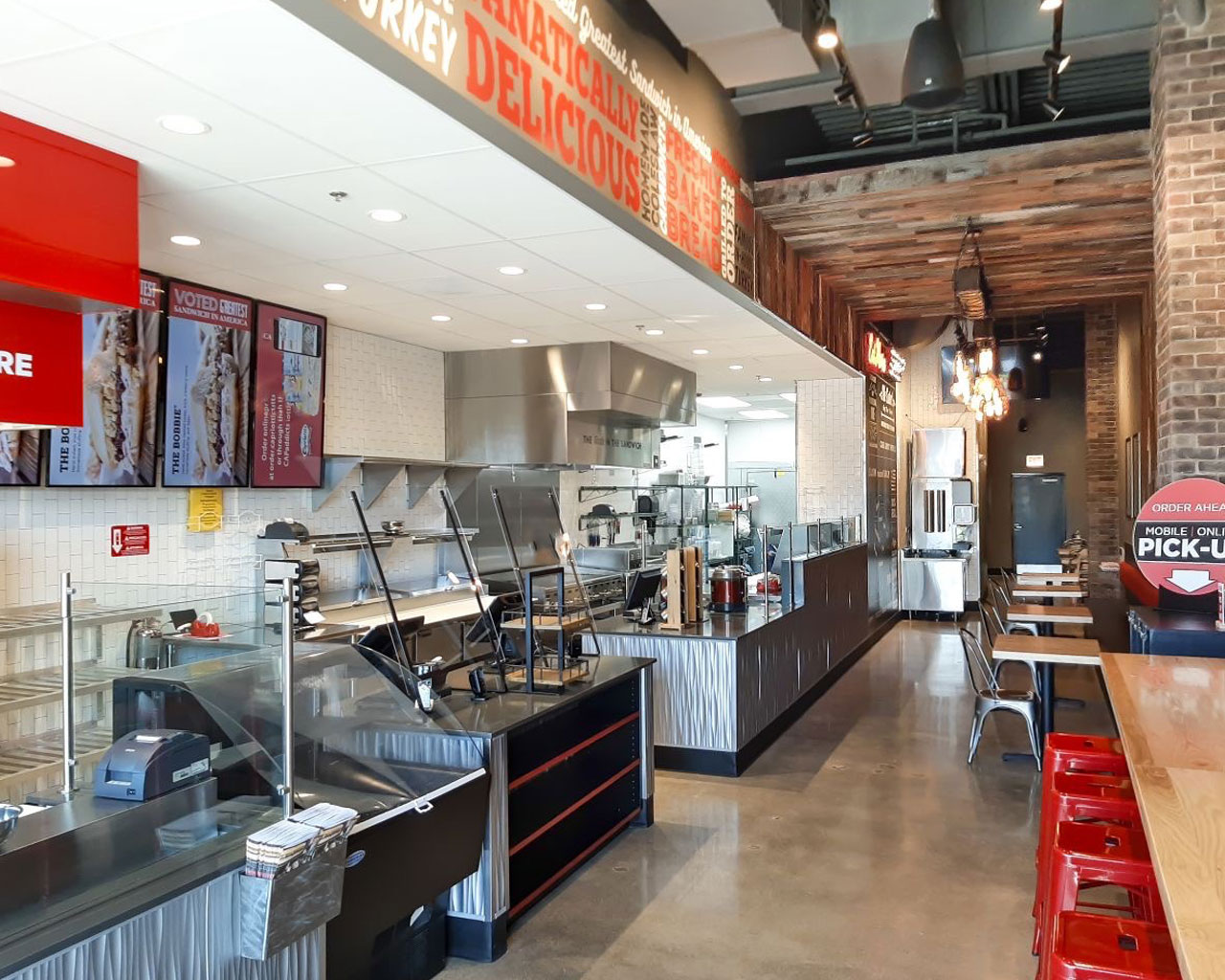 Restaurants & Sandwich Shops Polished Concrete Floors