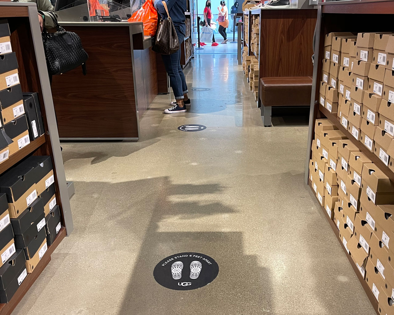 Retail Shoe Store Polished Concrete