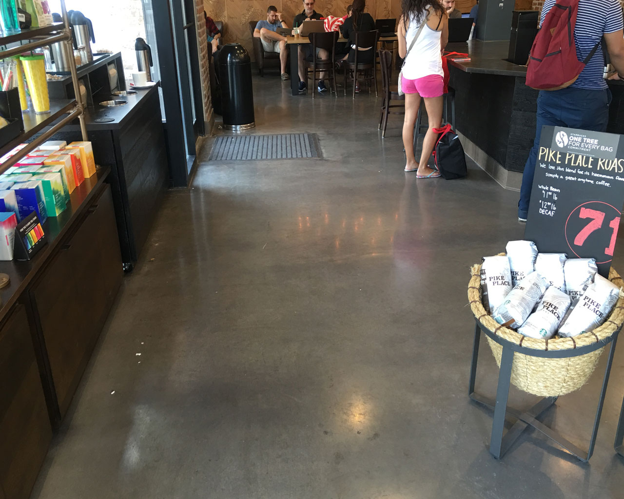 Starbucks Coffee Polished Floors
